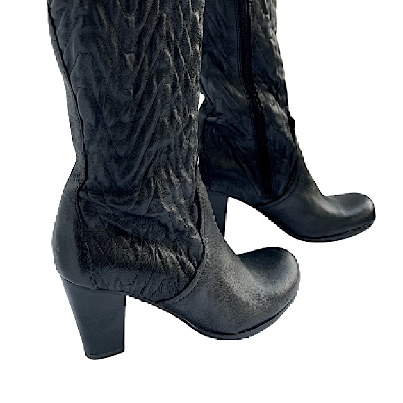 Apepazza Italian Leather Ananas Heeled Zip Up Boots - Picture 8 of 15